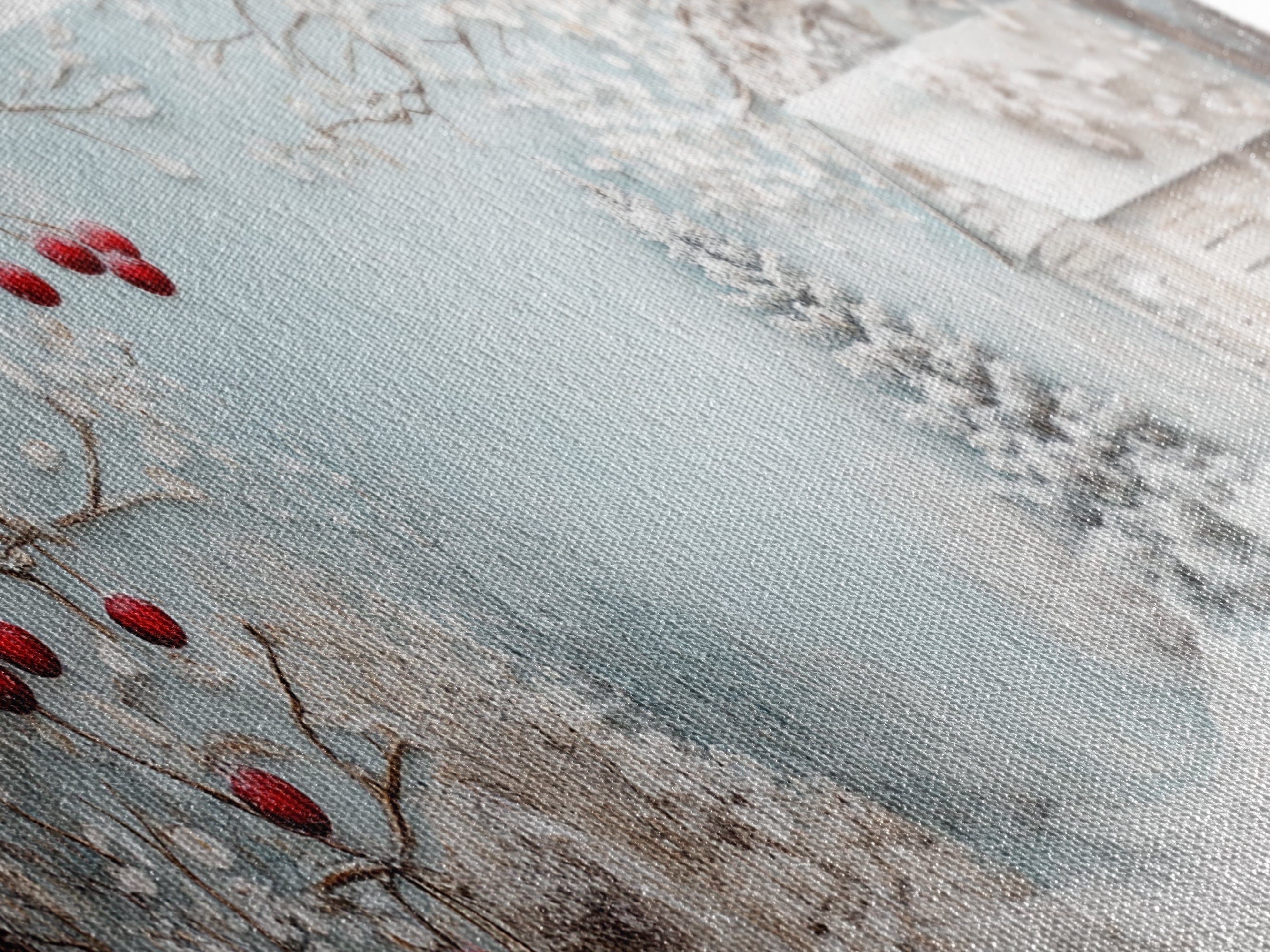Canvas Print Winter Cherry Art