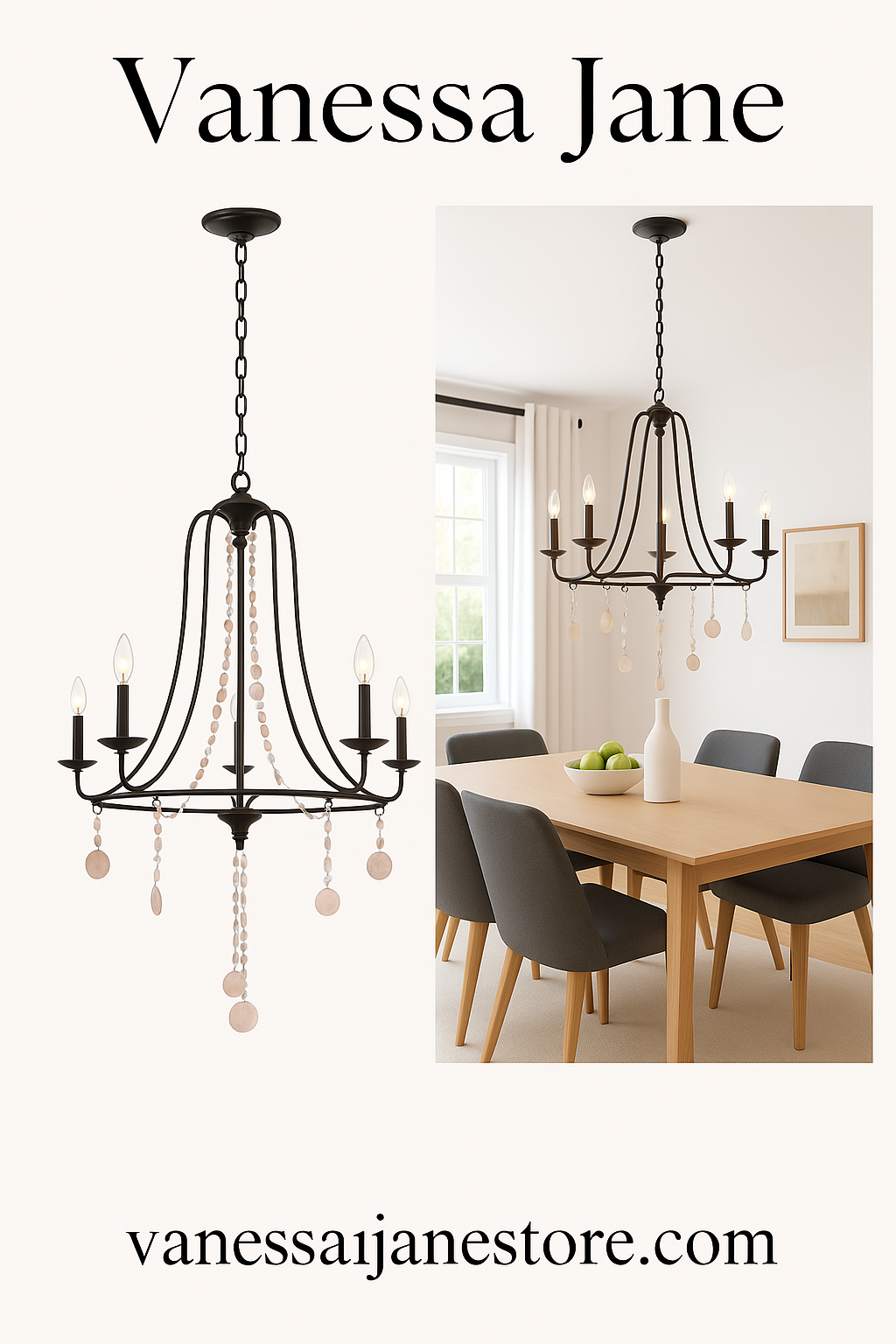 5-Light Oil Rubbed Bronze Chandelier