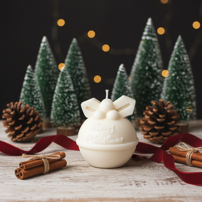 Round Bell Christmas Candle