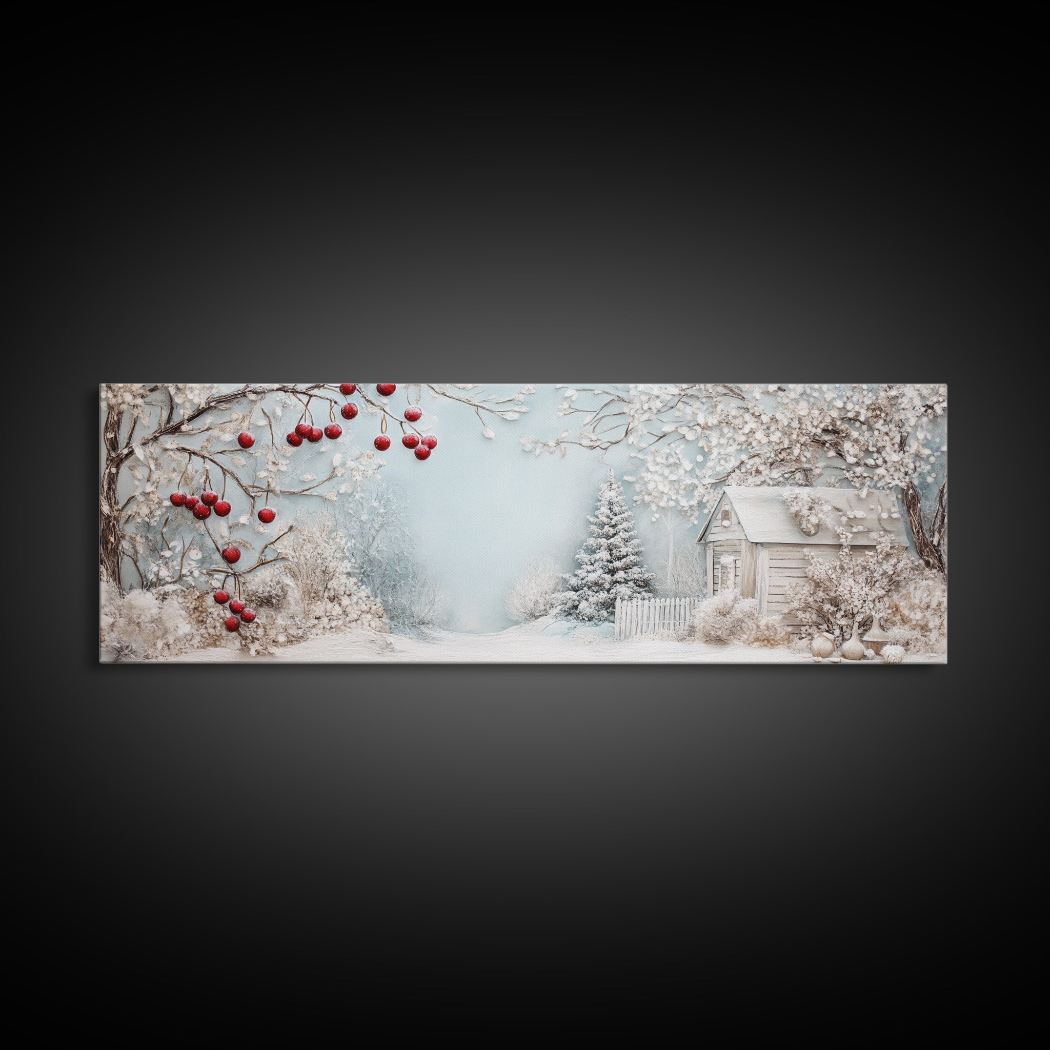 Canvas Print Winter Cherry Art