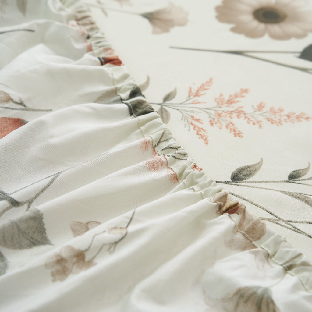 Enchanted Meadow Floral Microfiber Sheet Set