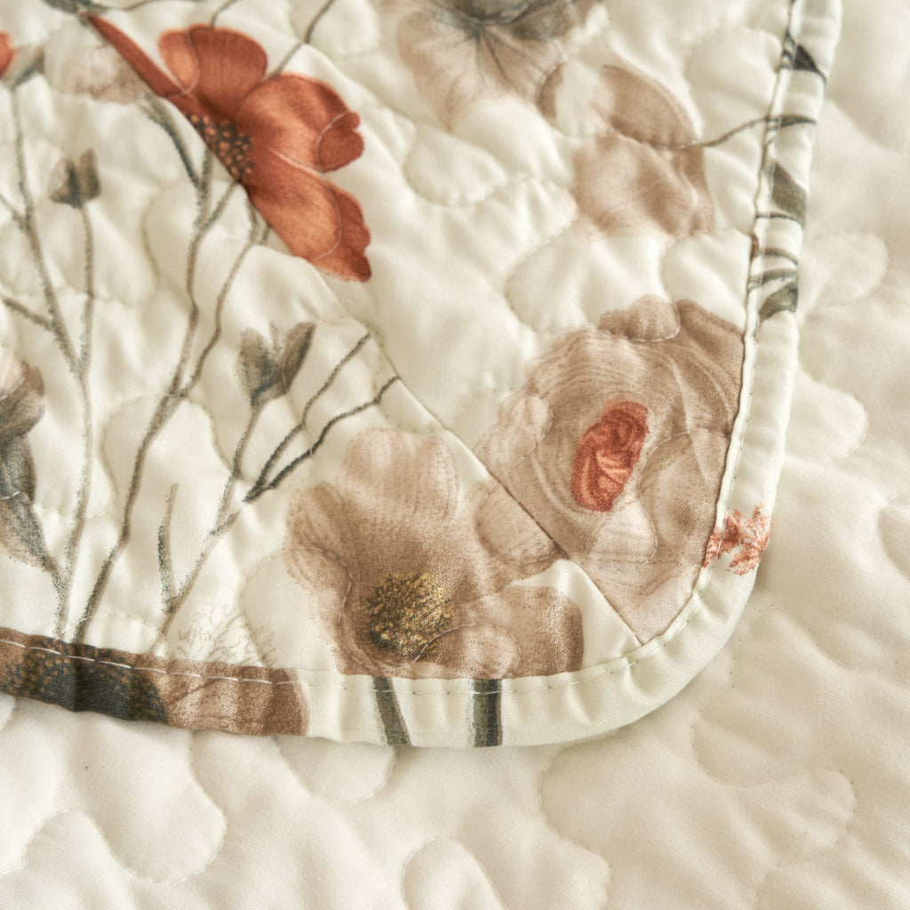 Enchanted Meadow Floral Quilt Set