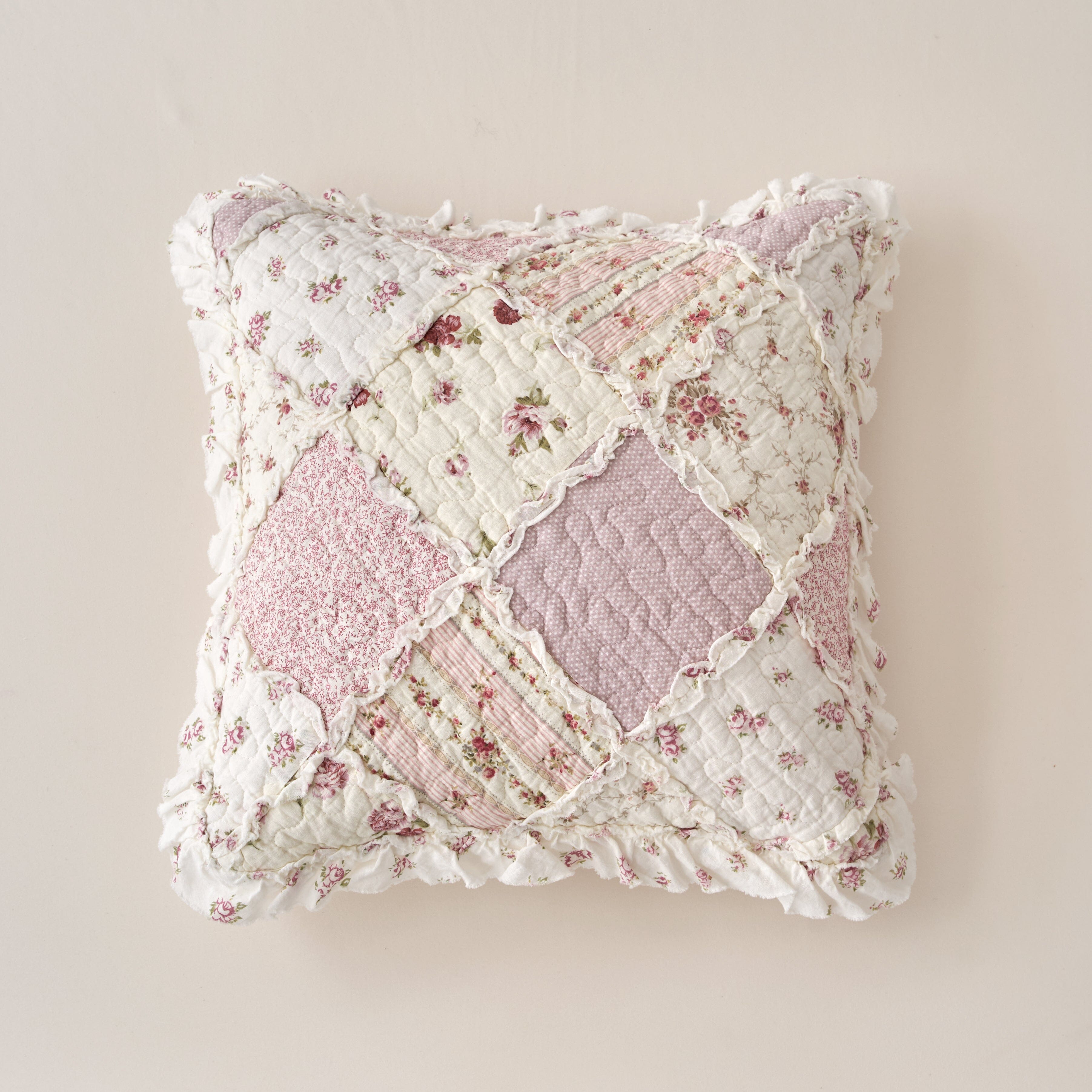Blush Cottage Rose Pillow Covers