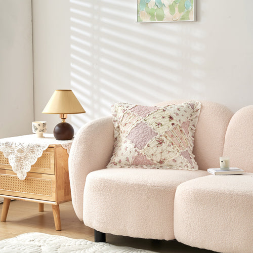 Blush Cottage Rose Pillow Covers