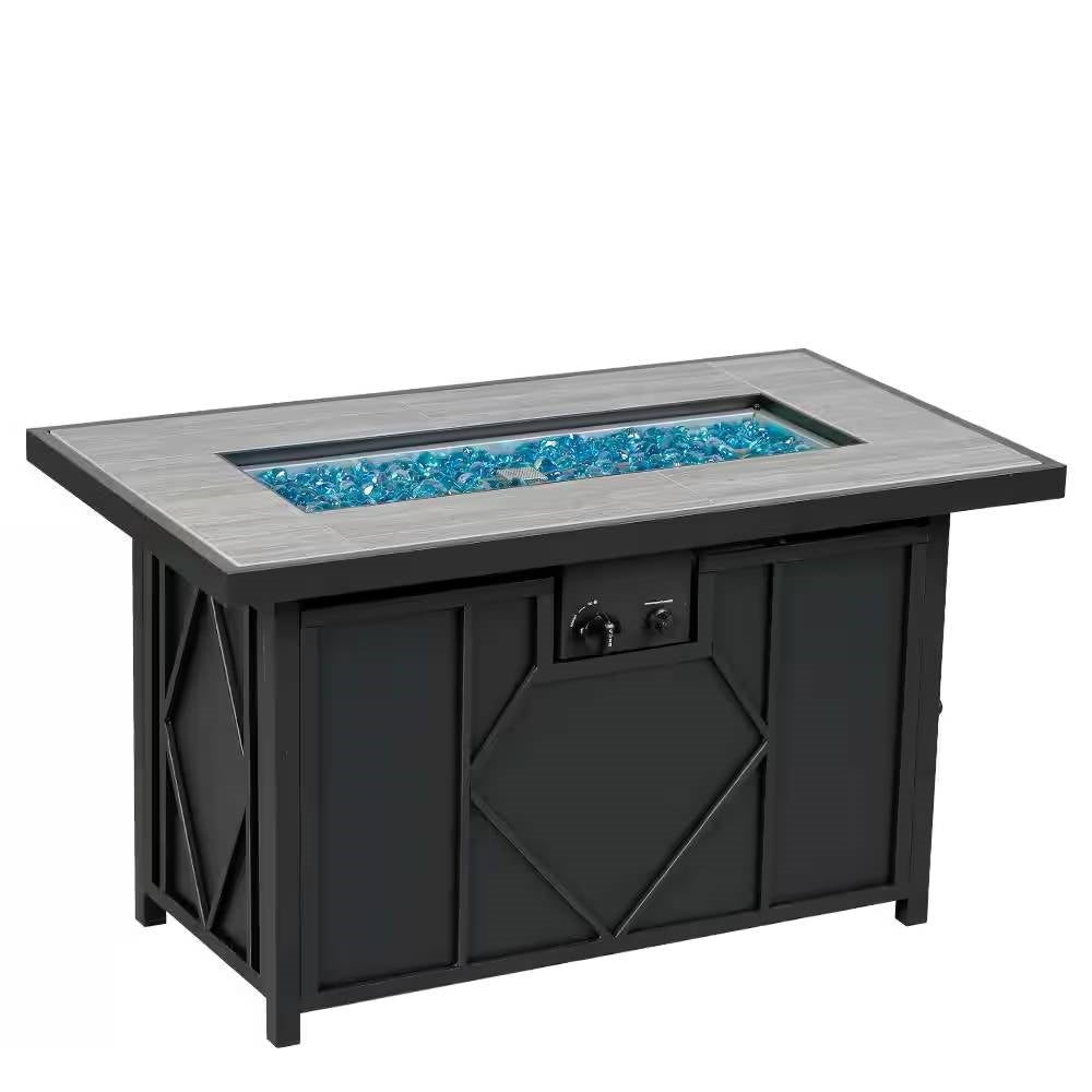 42-inch Outdoor Propane Gas Fire Pit Patio Table