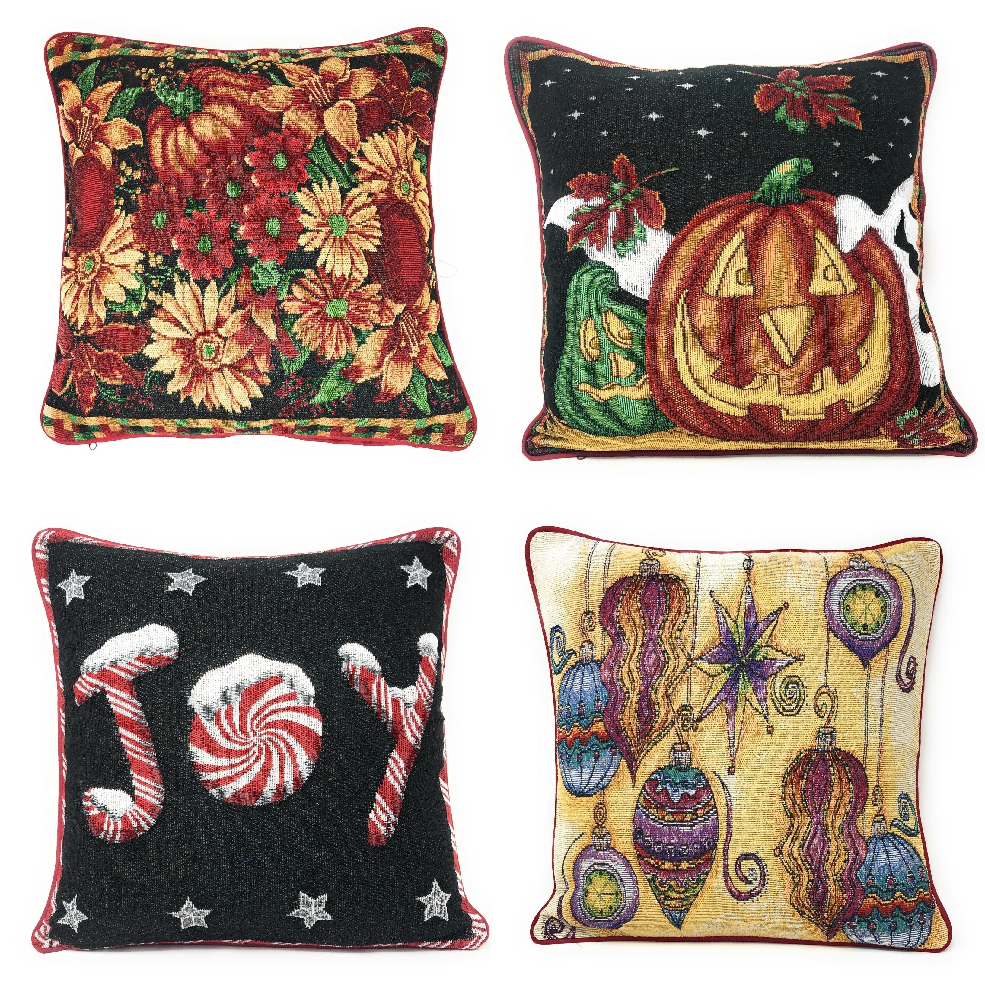 Autumn & Christmas Throw Pillow Covers