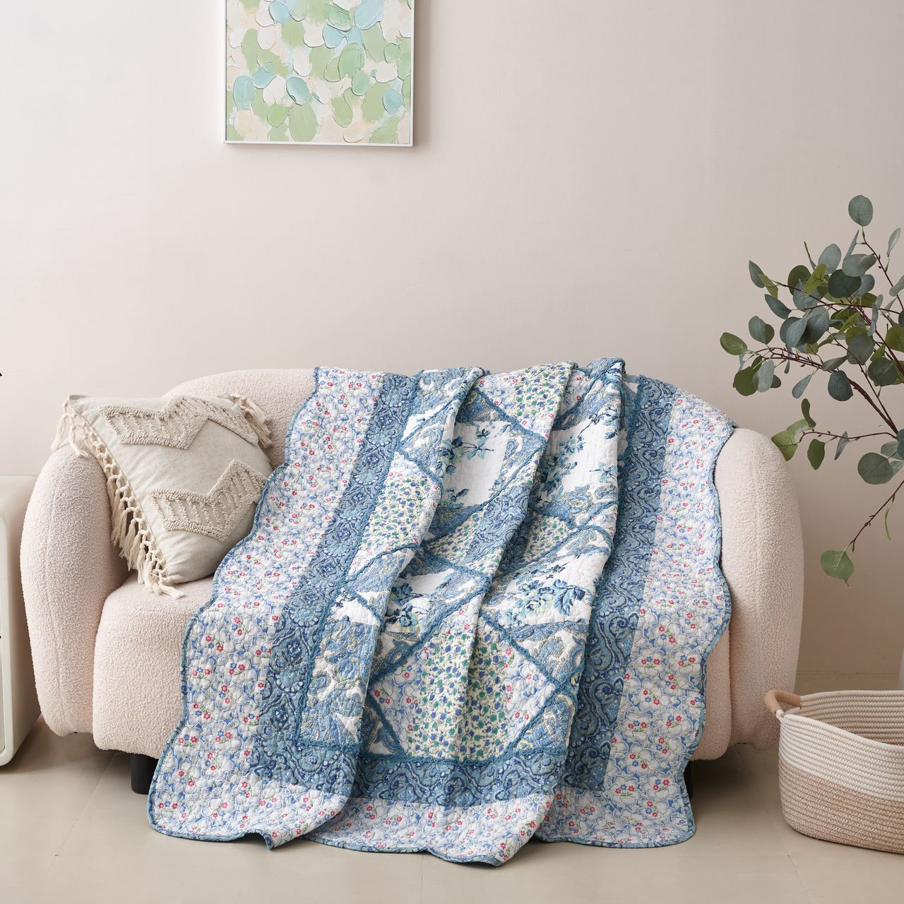 Quilted Throw Blanket