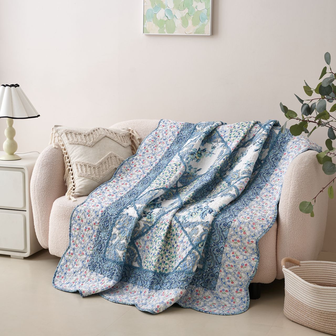 Quilted Throw Blanket