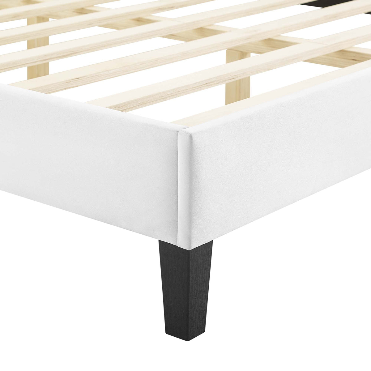 Tufted Velvet Full Platform Bed