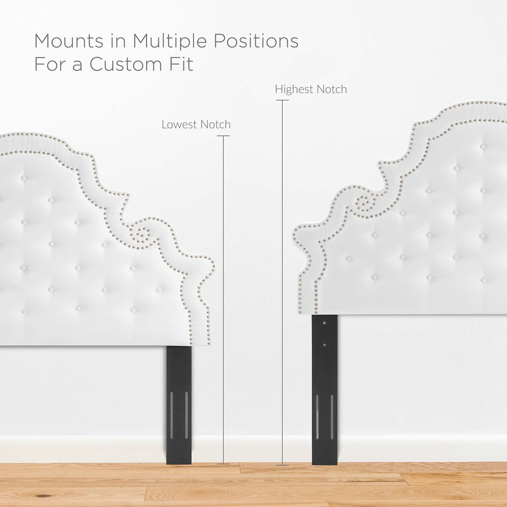 Tufted Velvet Full Platform Bed