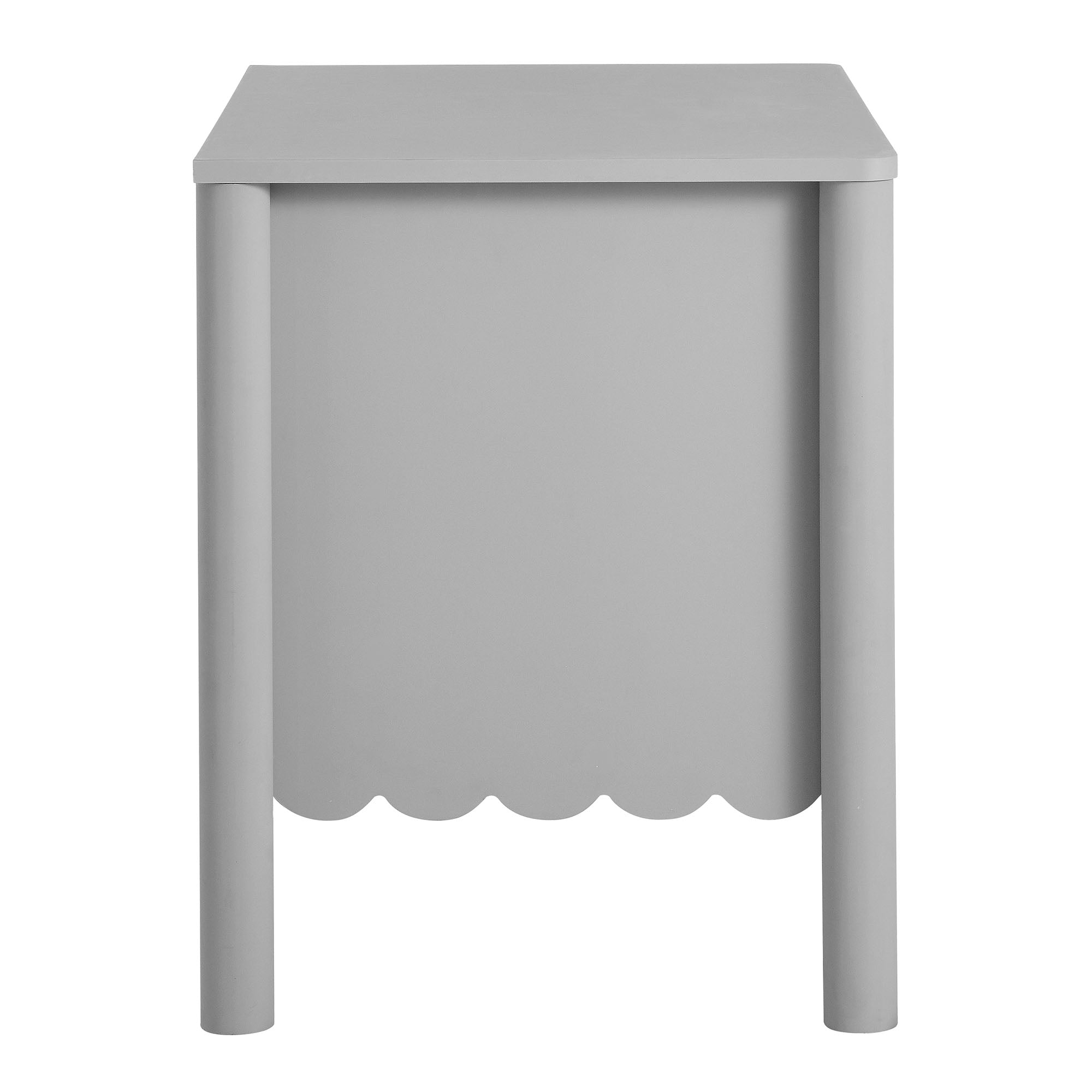 Scalloped 2-Drawer Nightstand