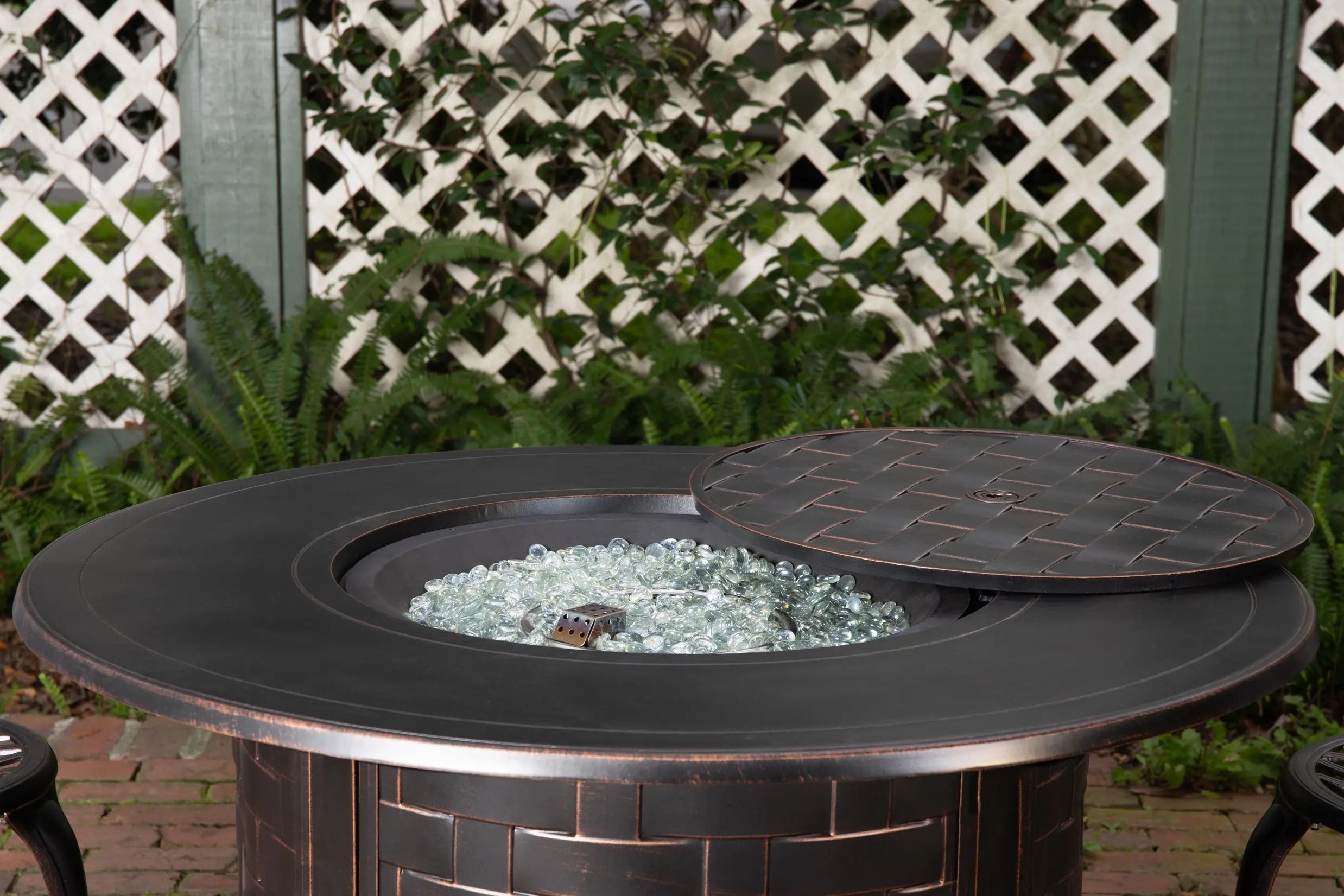 Perissa Woven Aluminum LPG Fire Pit