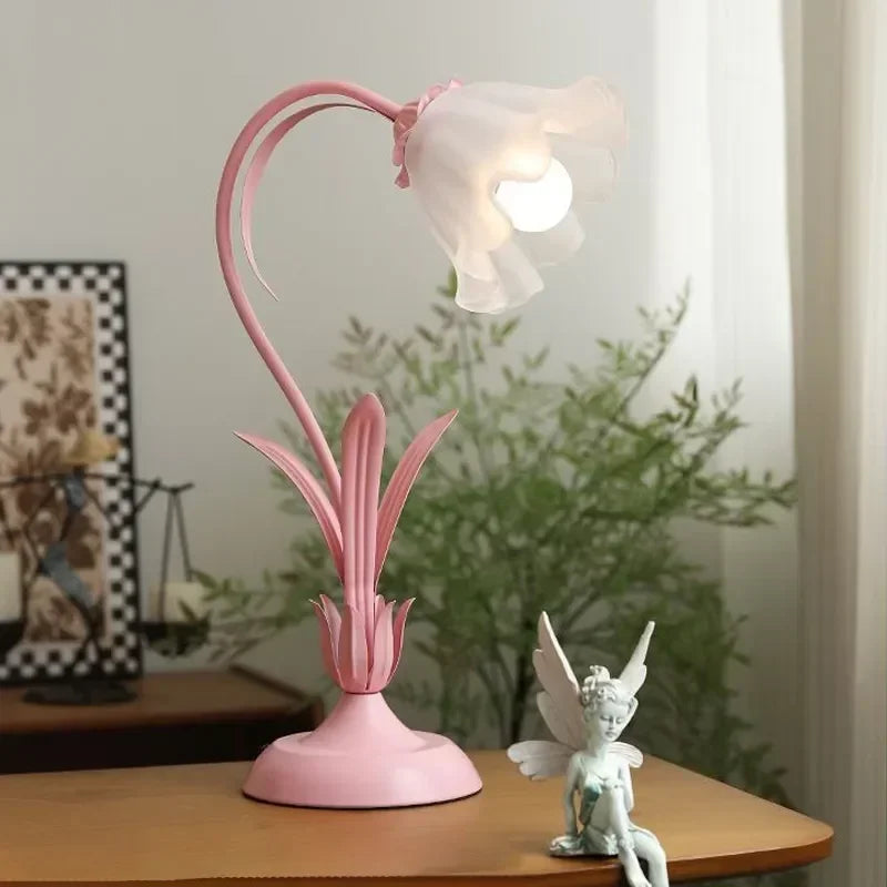French Romantic Flower Desk Lamp