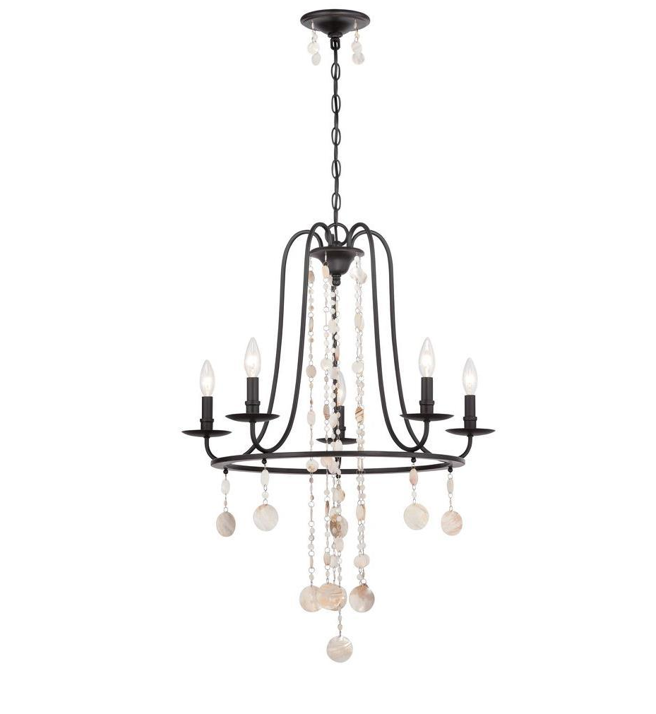 5-Light Oil Rubbed Bronze Chandelier