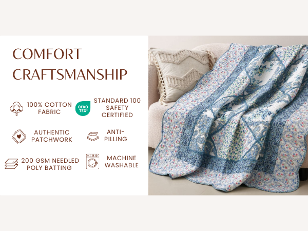 Quilted Throw Blanket