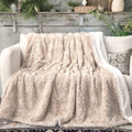 Ivory Faux Fur Throw Blanket