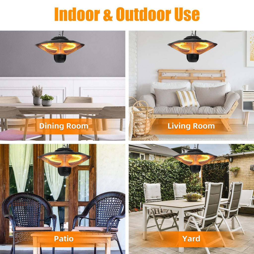1500W Electric Hanging Patio Heater