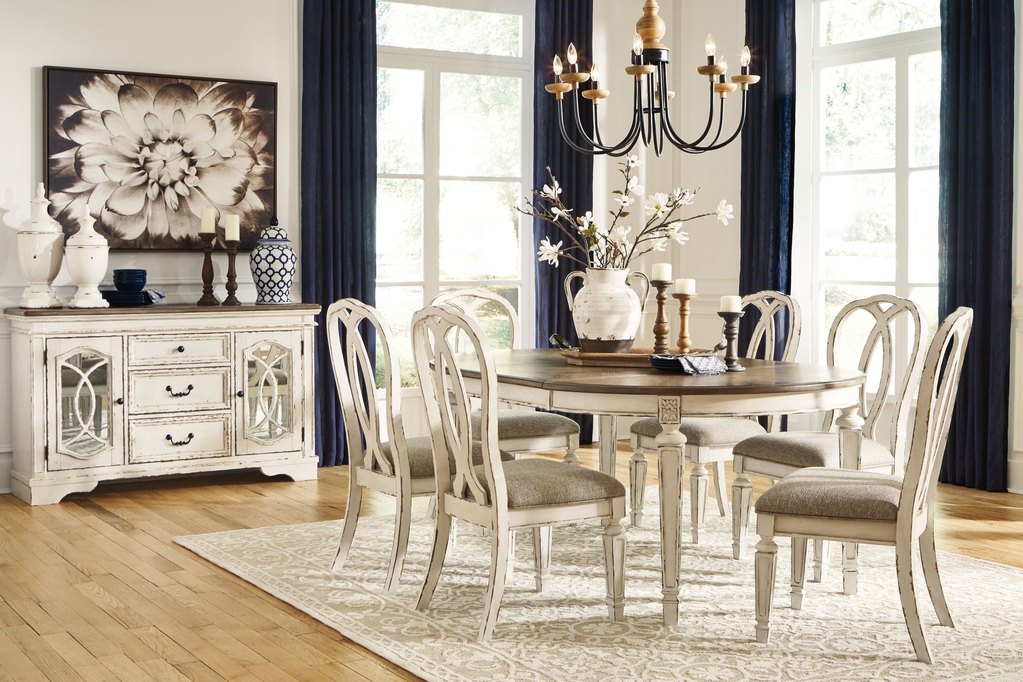 Oval Dining Table Set