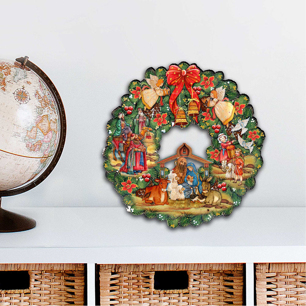Nativity Holiday Door Wreath