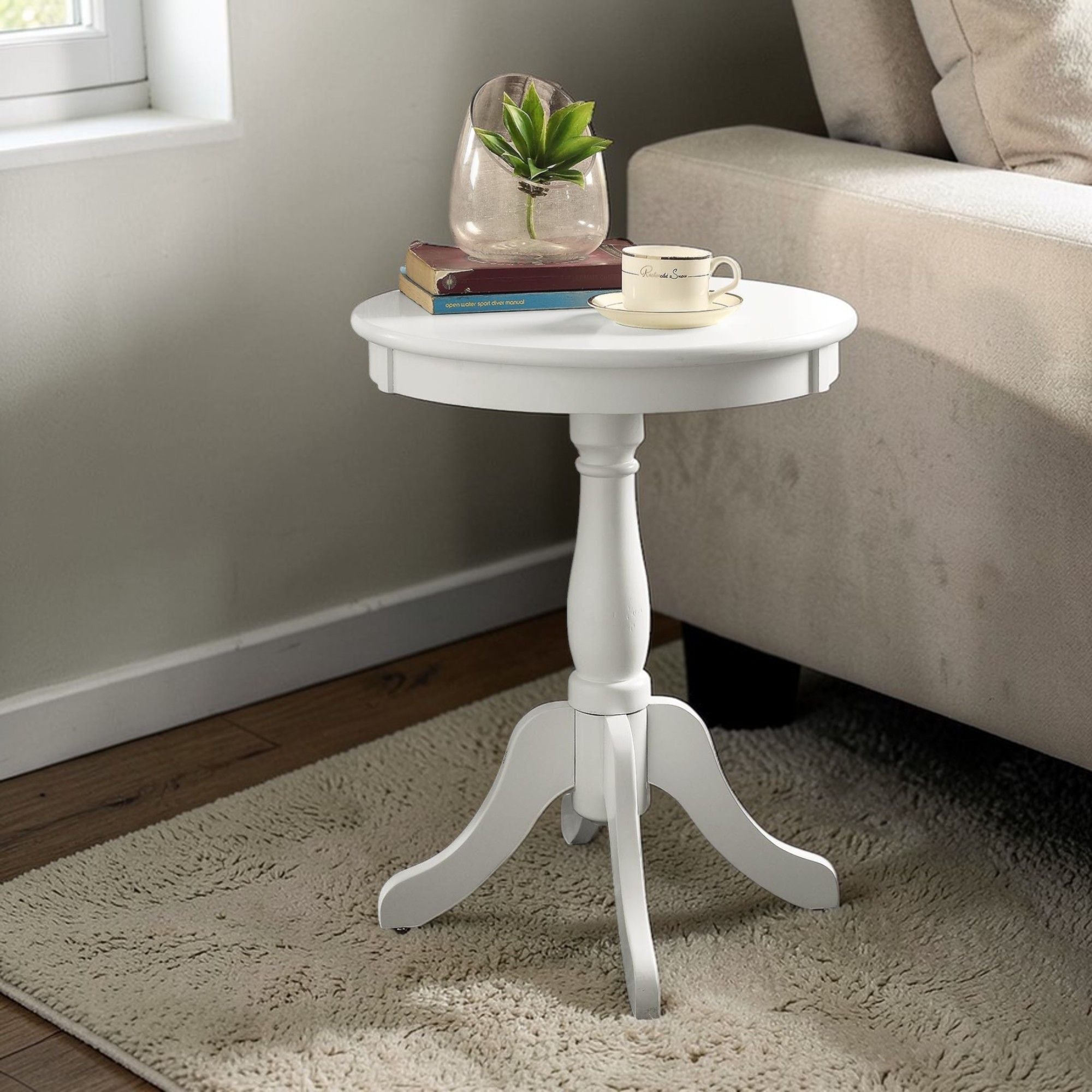 Accent Table - White
