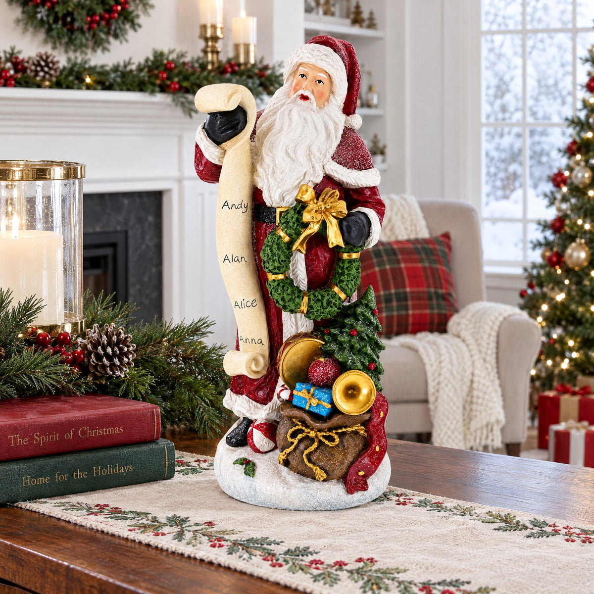 Santa Reading Christmas Gift List