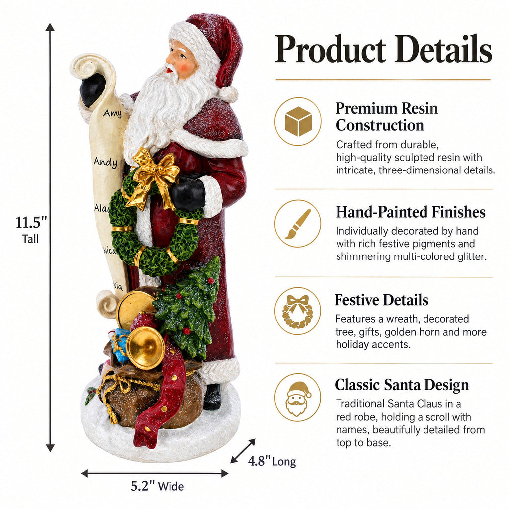 Santa Reading Christmas Gift List