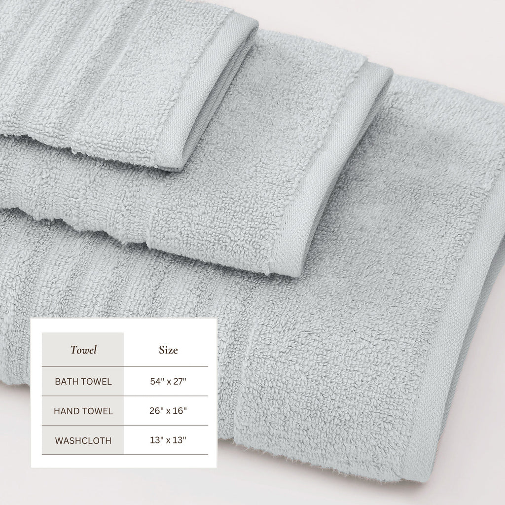 Luxury Combed Cotton Bath Towel Set
