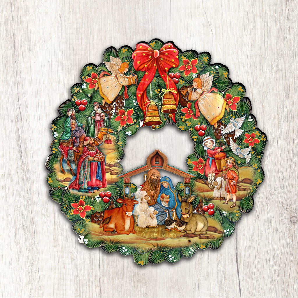 Nativity Holiday Door Wreath