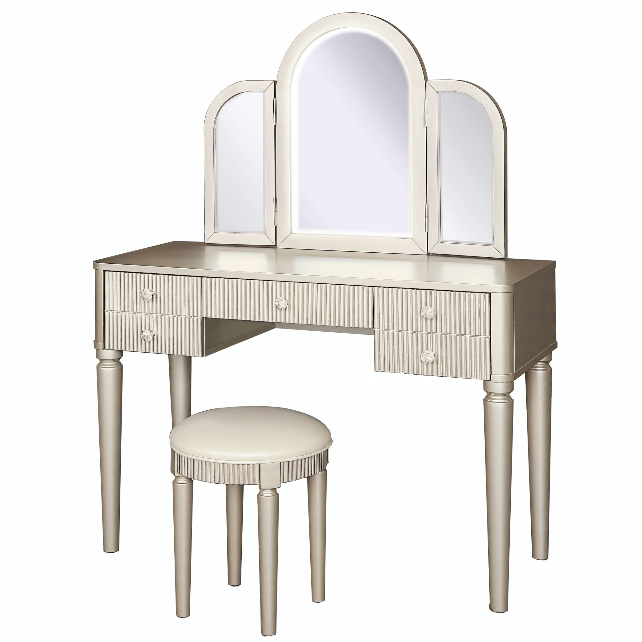 Makeup Vanity Table Set With Adjustable Lighting