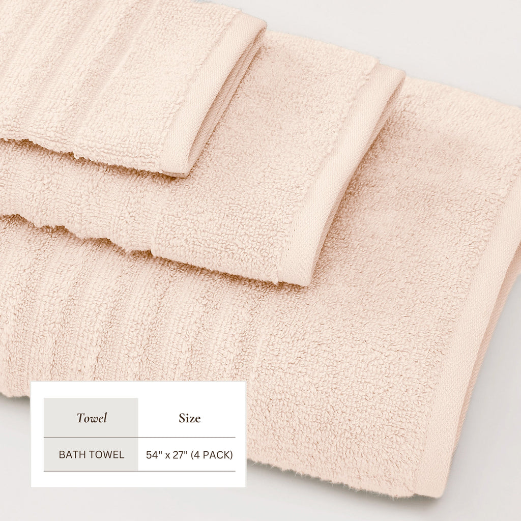 Luxury Combed Cotton Bath Towel Set