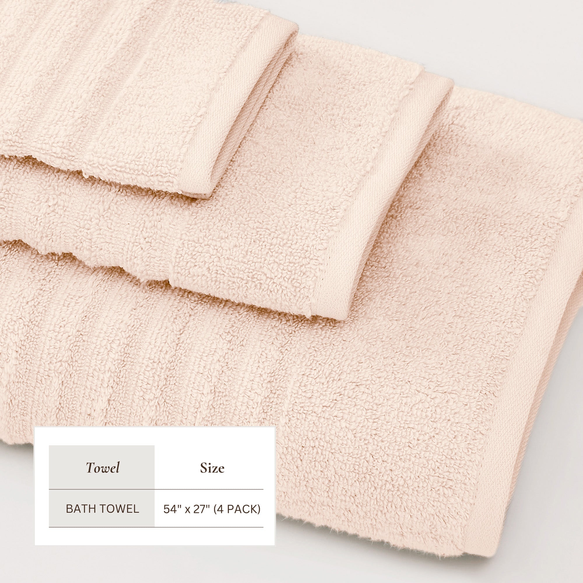 Luxury Combed Cotton Bath Towel Set