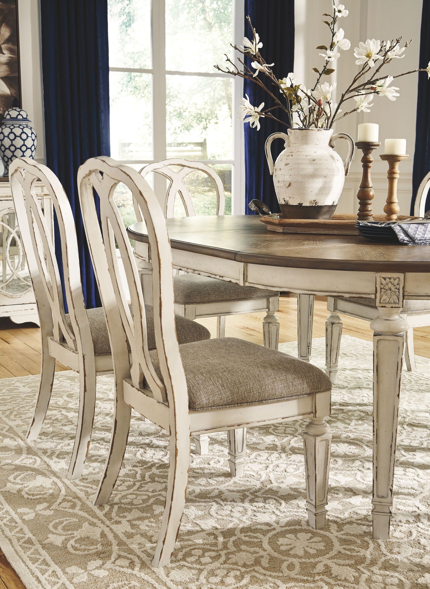 Oval Dining Table Set