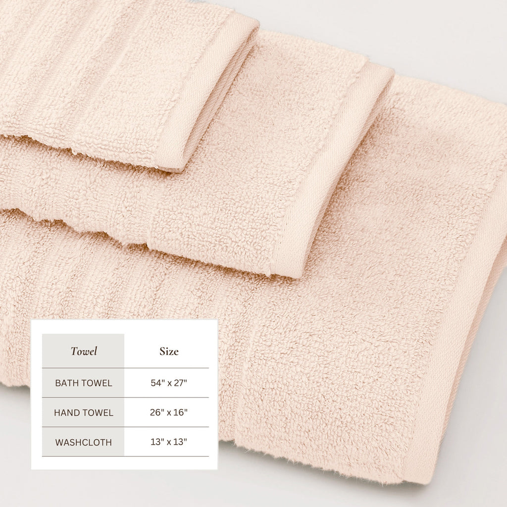 Luxury Combed Cotton Bath Towel Set