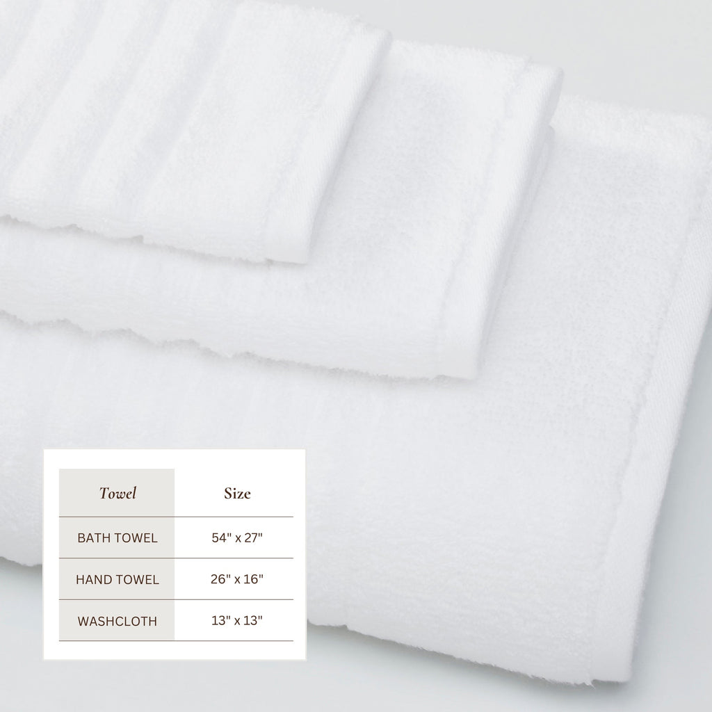 Luxury Combed Cotton Bath Towel Set
