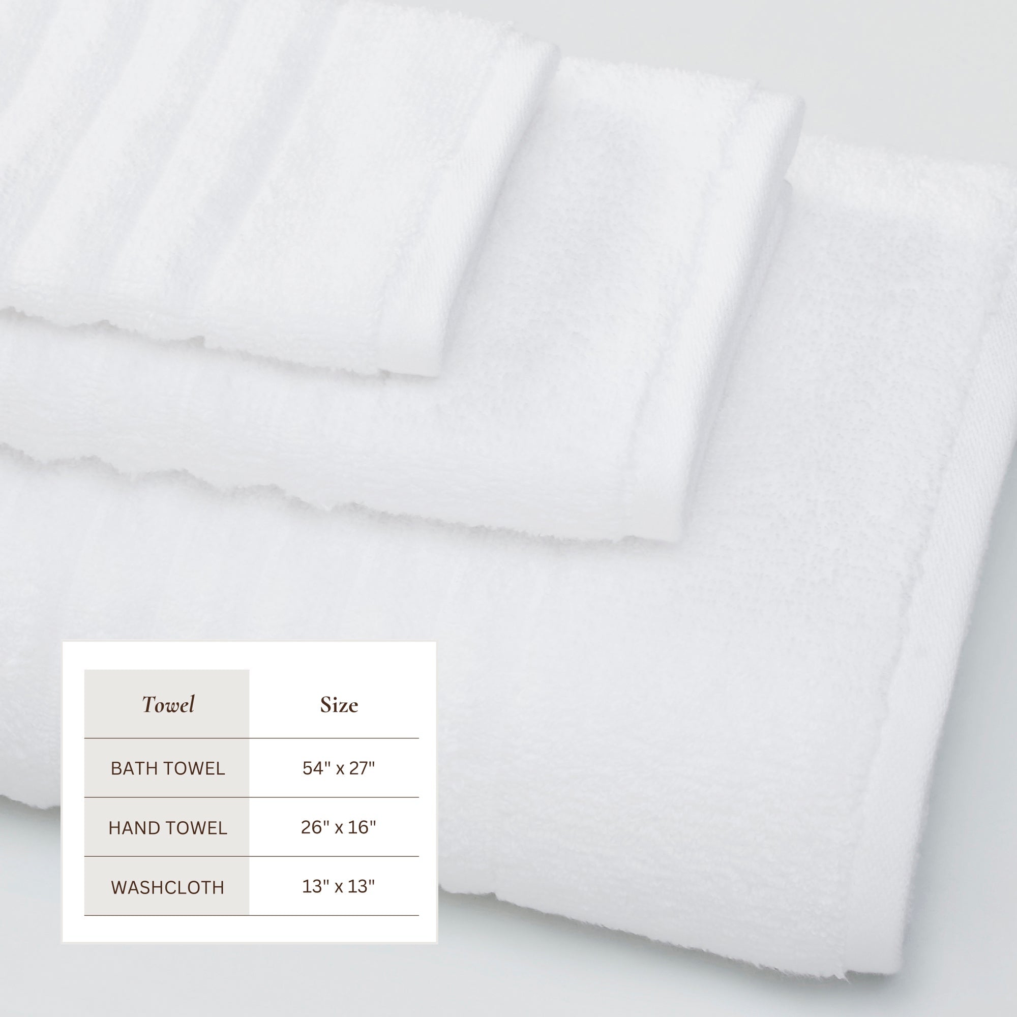 Luxury Combed Cotton Bath Towel Set