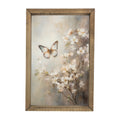 Butterfly in Flowers Framed Art