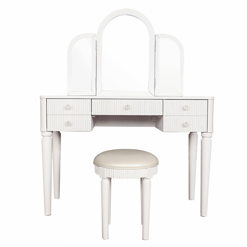 Makeup Vanity Table Set With Adjustable Lighting