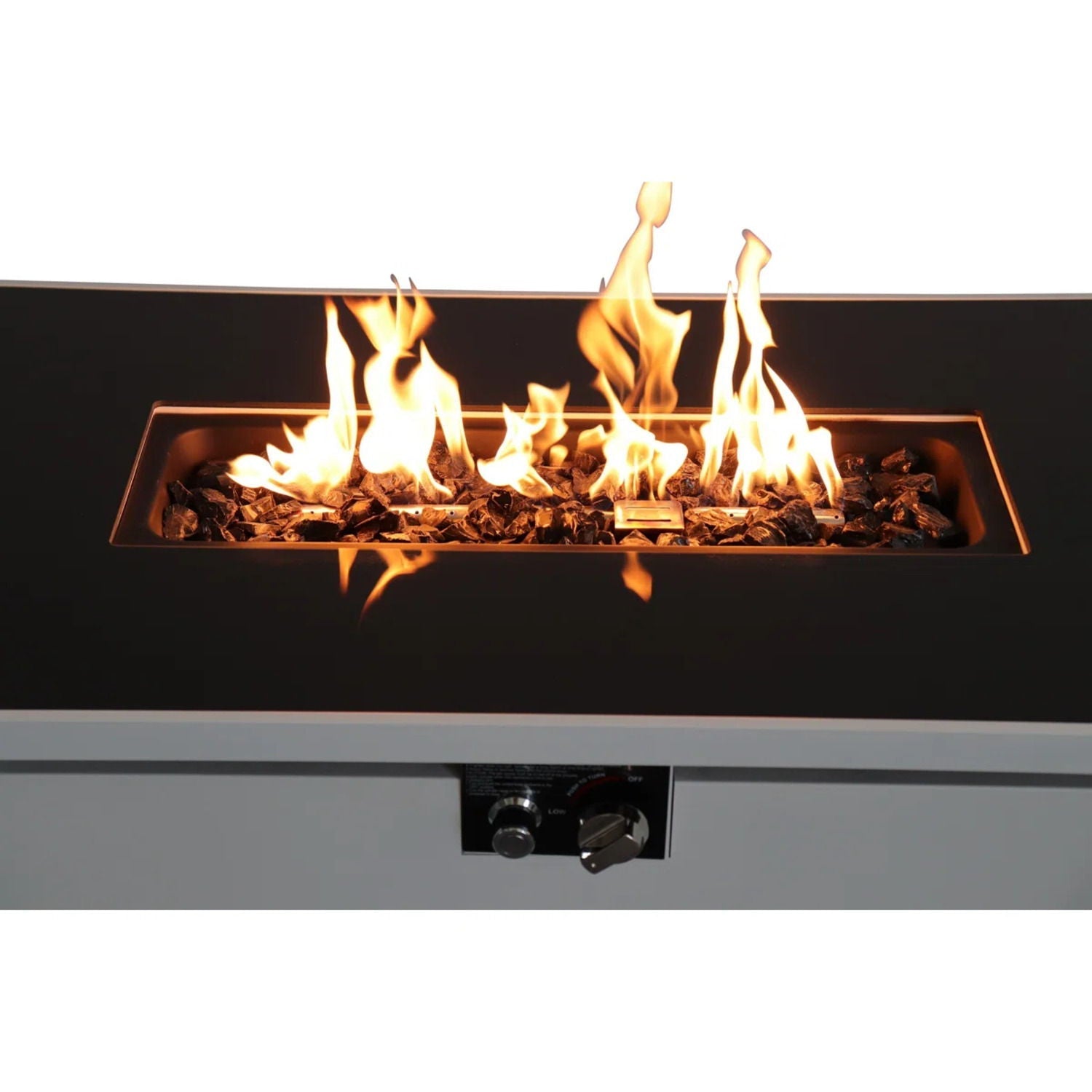 Outdoor 43" Rectangular Fire Pit Table
