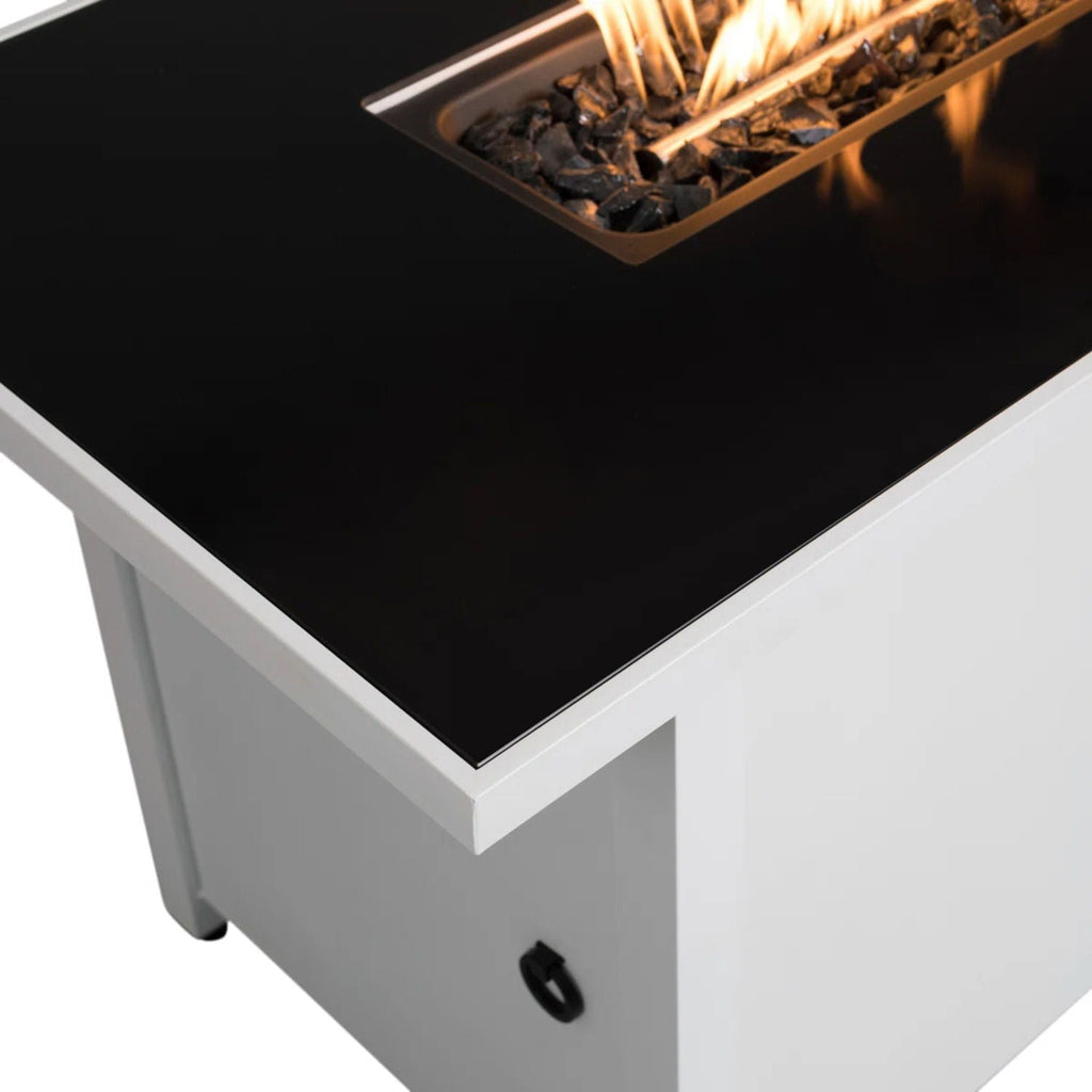 Outdoor 43" Rectangular Fire Pit Table