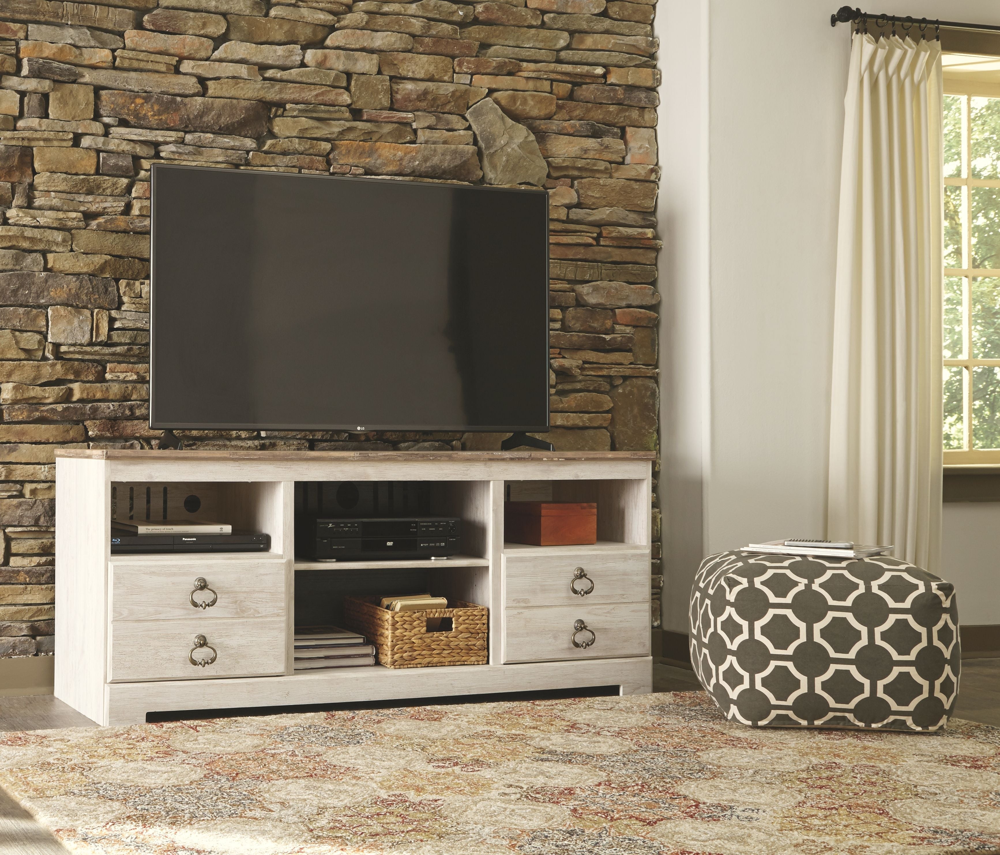 TV Stand With Fireplace Option