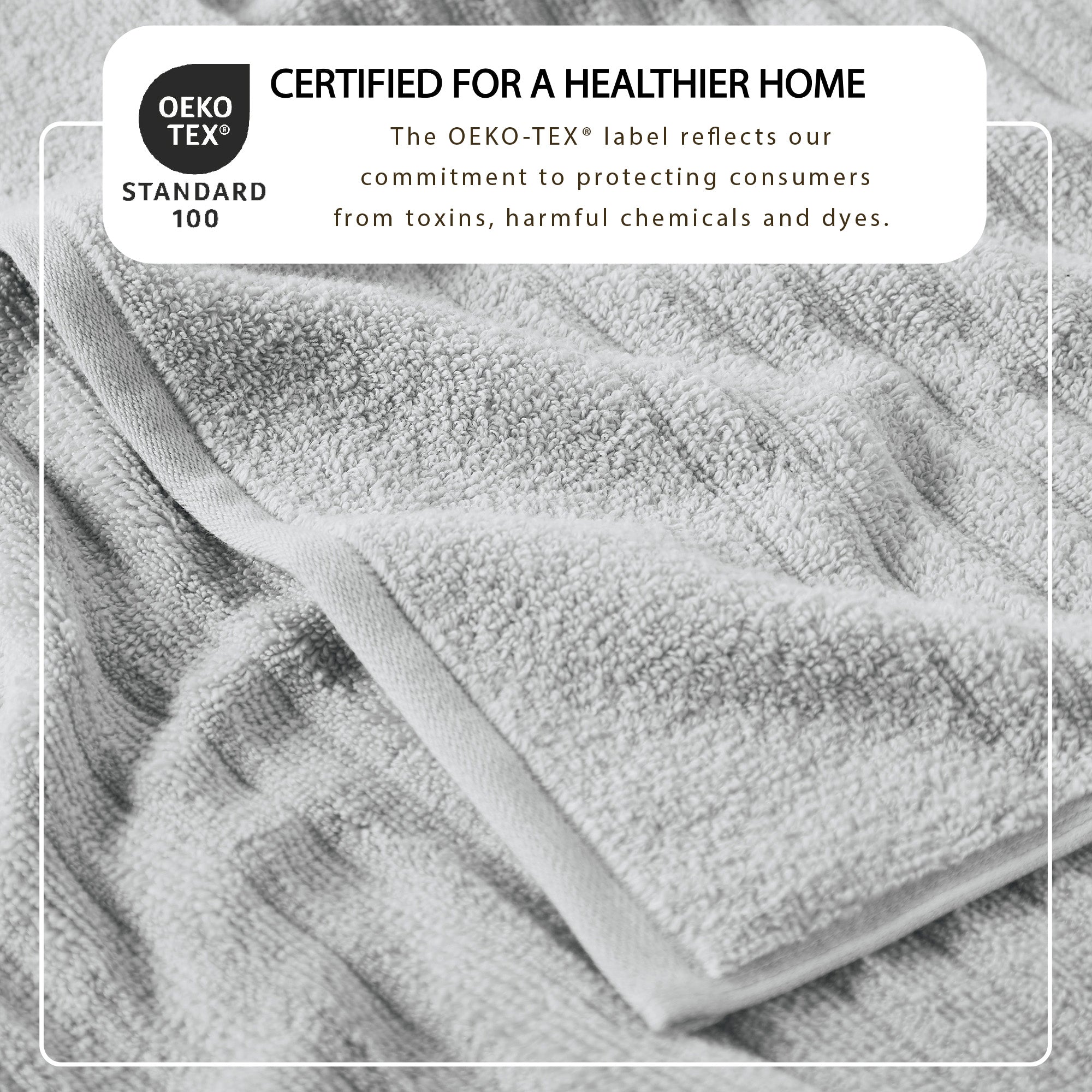 Luxury Combed Cotton Bath Towel Set