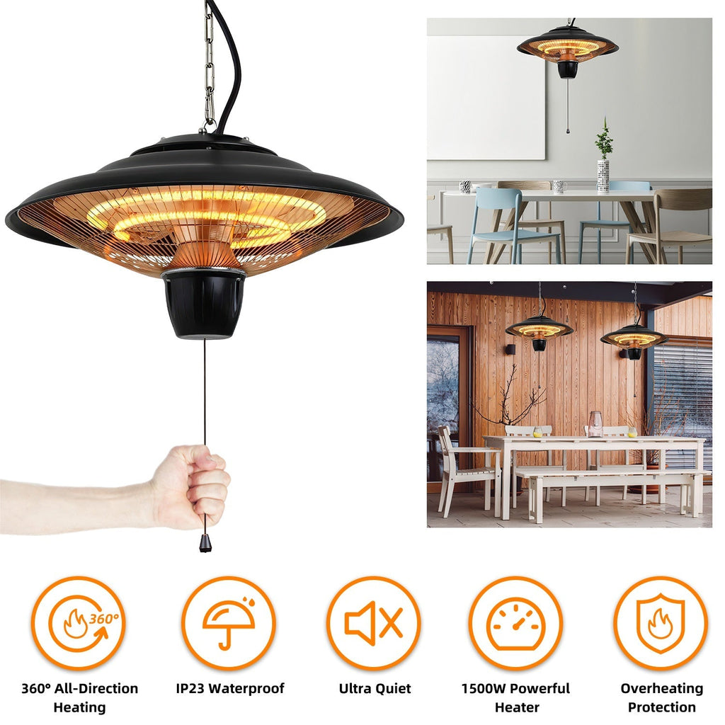 1500W Outdoor Hanging Patio Heater