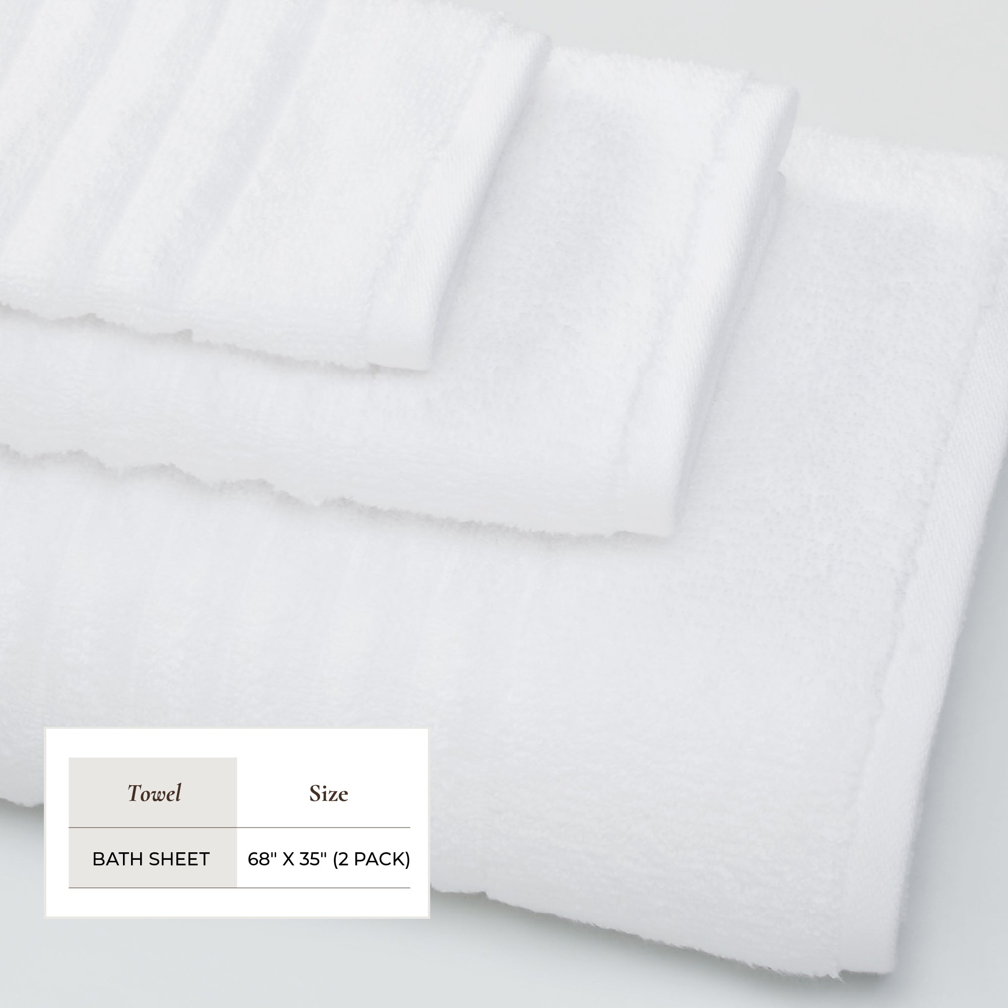 Luxury Combed Cotton Bath Towel Set