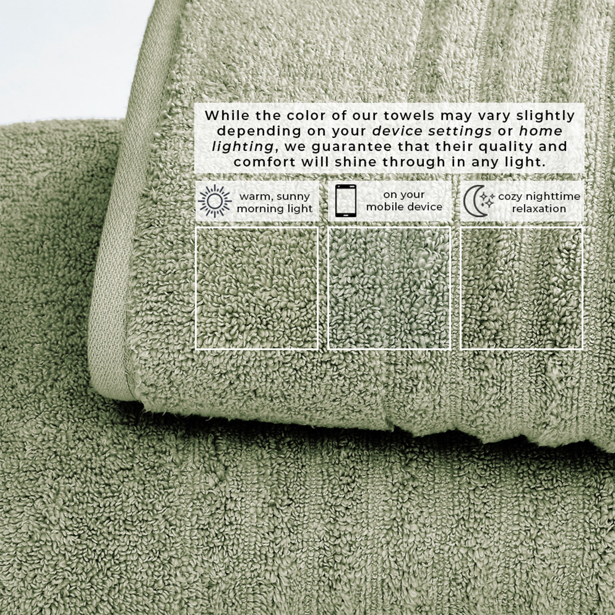 Luxury Combed Cotton Bath Towel Set