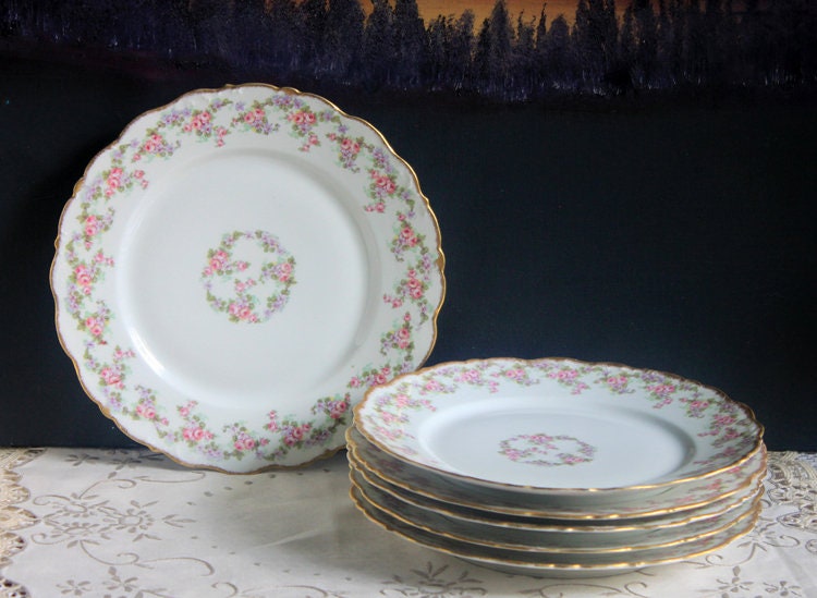 Set Of Five Salad Plates