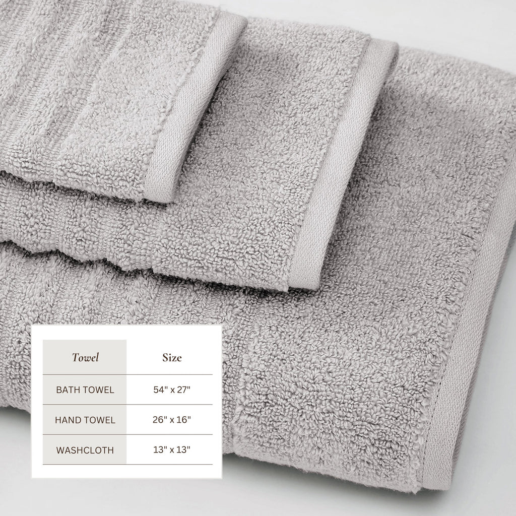 Luxury Combed Cotton Bath Towel Set