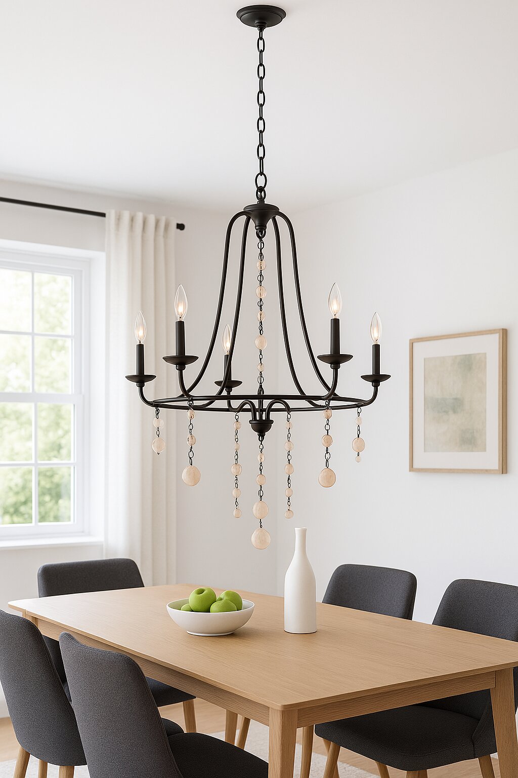 5-Light Oil Rubbed Bronze Chandelier