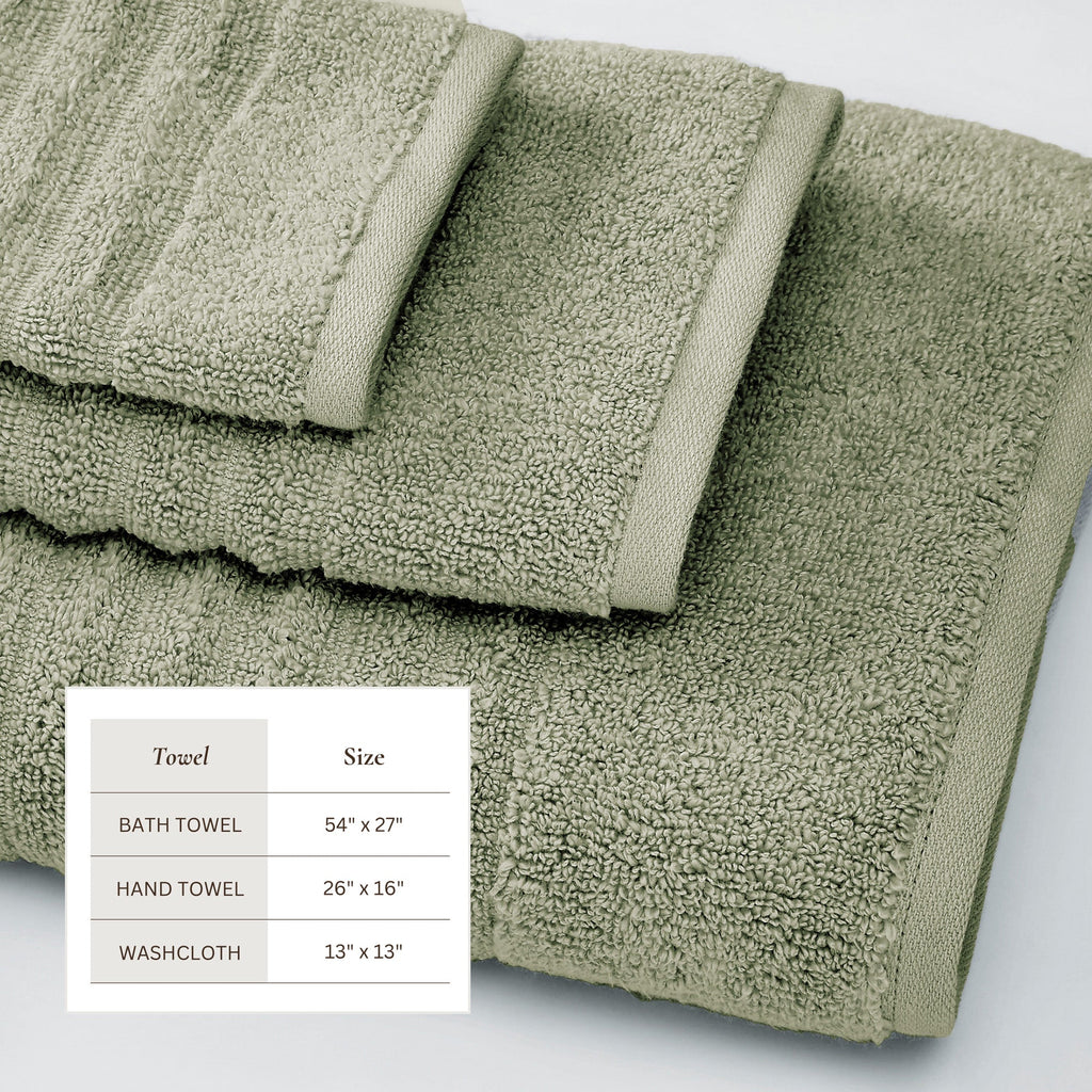 Luxury Combed Cotton Bath Towel Set
