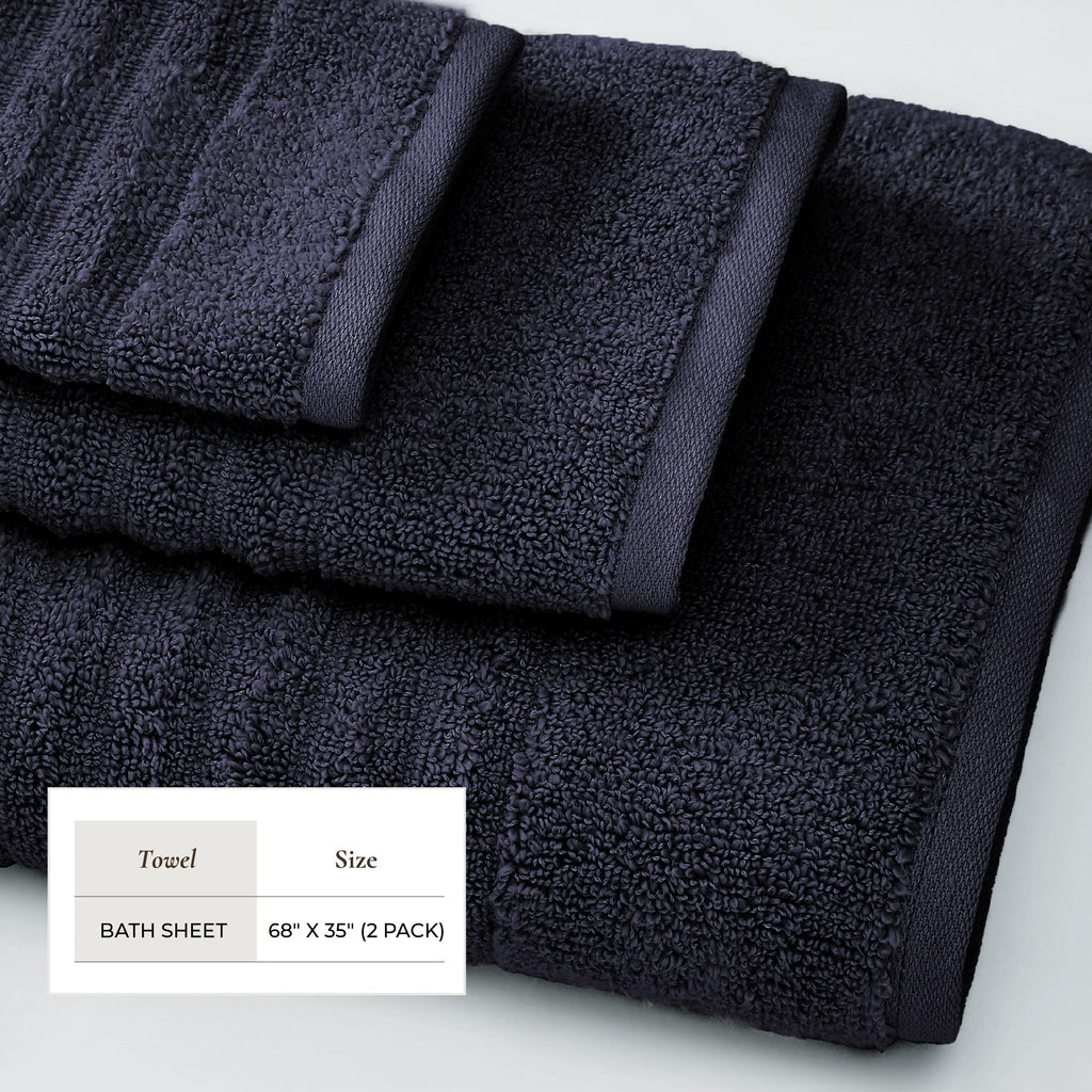 Luxury Combed Cotton Bath Towel Set