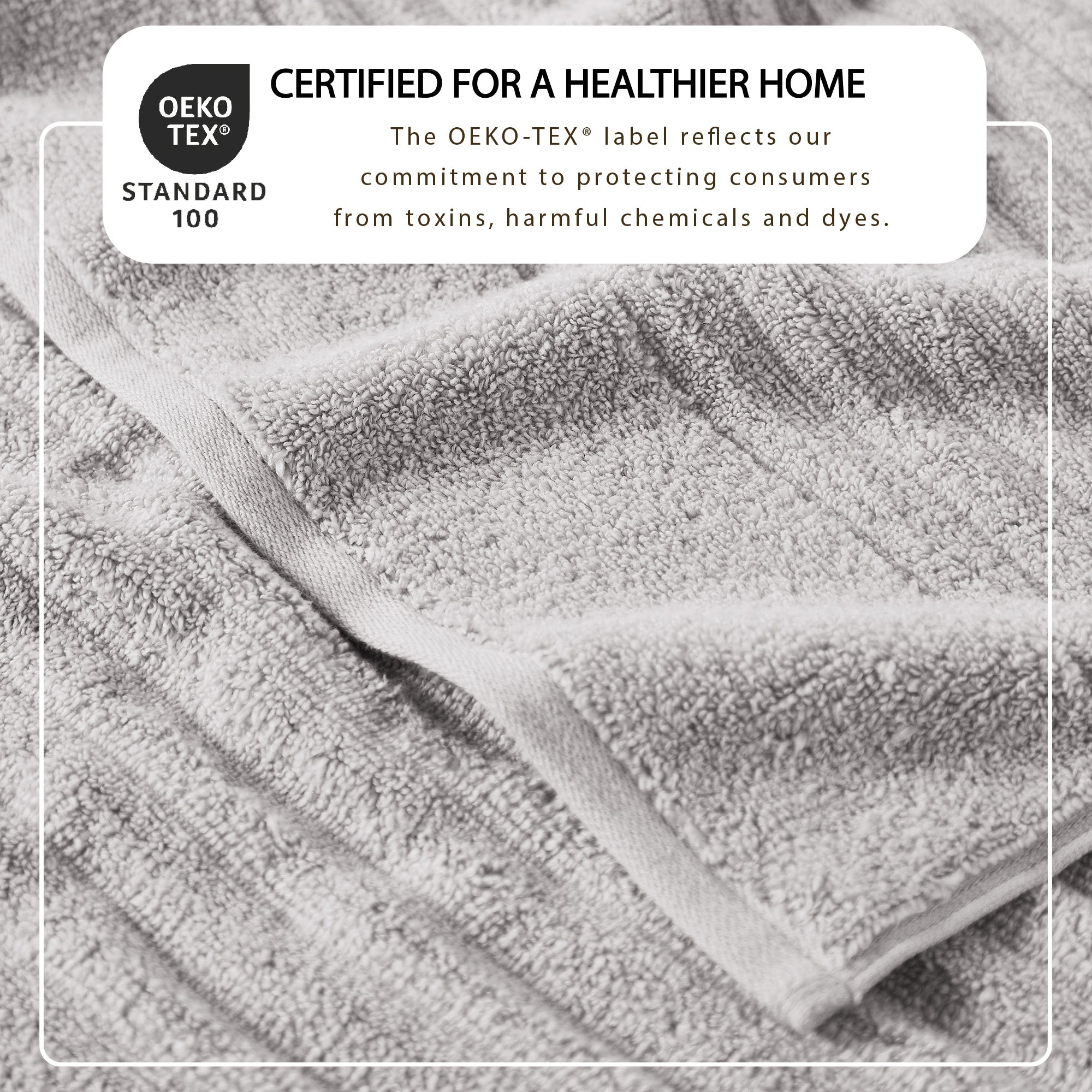Luxury Combed Cotton Bath Towel Set